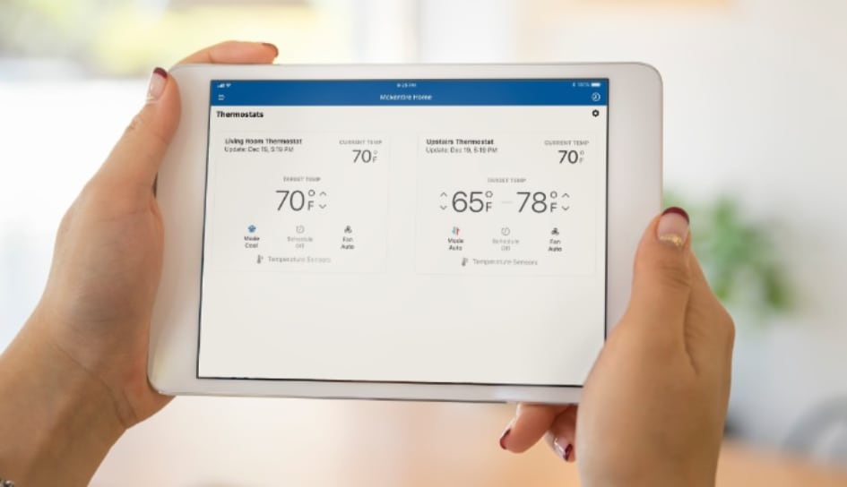 Thermostat control in Mesa